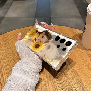 TEMU 폰케이스: 플라워 걸 전용 소프트 케이스 (카드 슬롯 포함), 갤럭시 A54/A53/A52 (A52S), A34 (5G), A14 (5G), A13 5G, S21/S21 울트라/S22/S22 울트라/S23/S23+/S23 울트라, S24 시리즈 A15/A35 (5G)/A55 (5G)/A25 (5G), 최신 S25 시리즈 호환