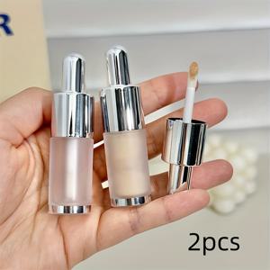 TEMU 2개입, 2ml 용량 미니 여행용 디스펜서, 파운데이션 액체 및 컨실러 분배에 사용 가능, 립스틱 튜브, 립글로스 디스펜서, 휴대용 여행 메이크업 디스펜서