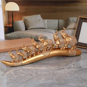 TEMU 7개 레진 코끼리 조각상 세트, 거실, 벽난로 & 테이블 장식용, 비전기식, 크리스마스, 추수감사절, 발렌타인데이를 위한 완벽한 선물