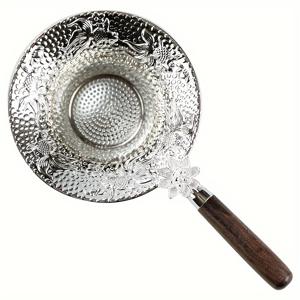 TEMU 금속 핸들 차 거름망, 연꽃 코이 디자인 차 액세서리용