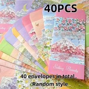 TEMU 20/40개 인사말 카드 봉투 - 매트 표면, 고품질 종이, 발렌타인데이, 추수감사절, 크리스마스, 어버이날, 아버지날에 이상적