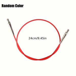 TEMU 1개 다용도 루엔 멀티컬러 교체 가능한 원형 뜨개질 바늘 세트, 유연한 케이블, 스티치 홀더, 커넥터 캡, 비즈 포함 - DIY 크래프트 뜨개질 & 코바늘 액세서리 키트 (1개)