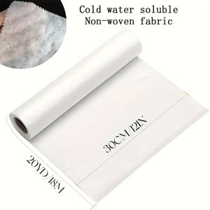 TEMU 물용, 세탁 가능한 부직포, 기계 자수 뒷면용, 독립형 레이스 자수 뒷면에 적합, 기계 자수 및 수제 자수 모두에 적용 가능