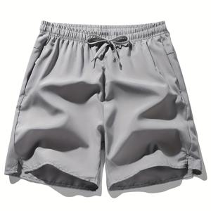 TEMU 남성용 여름 루즈핏 캐주얼 다섯 포켓 빠른 건조 스포츠 트레이닝 비치 팬츠