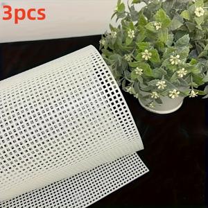 TEMU 33X50Cm의 튼튼한 플라스틱 메시 시트 3장 - 공예, 가방 베이스, 티슈 케이스 장식, 밀폐성, 간편한 관리, 안전 벨트, 수제 가방 및 추가 장식, 지갑 제작 소재, 지갑 만들기에 적합