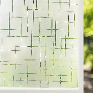 TEMU 클래식 별 패턴 PVC 창문 프라이버시 필름 롤, 10mm 두께 정전기 부착 장식 비닐 창문 필름, 침실, 거실 및 사무실의 홈 데코에 적합하며 보호 및 햇빛 가림막 기능 제공.