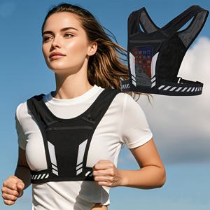 TEMU 경량 스포츠 백팩, 남녀공용 러닝 조끼, 다기능 아웃도어 스포츠 조끼 사이클링 백팩, 수분 보충팩, 웨이스트 팩, 휴대폰 홀더 조끼, 지퍼 포켓이 있는 조절식 조끼 - 경량의 통기성 있는 메쉬 스포츠 백팩, 야외 스포츠 | 마라톤 | 등산 | 사이클링에 적합한 백팩|힙색