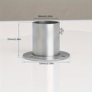 TEMU 2개 세트 스테인리스 벽걸이 브라켓 - 내구성 강한 녹 방지 다용도 행거 및 커튼 걸이대, 사전 구멍 뚫림 설계로 쉬운 설치, 주방·침실·욕실·사무실 정리용