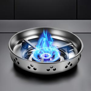 TEMU 다양한 조리 기구에 적합한 에너지 절약형 2중 레이어 410 스테인리스 스틸 가스레인지 커버입니다. 브래킷과 가스 버너 커버가 포함되어 있어 야외 요리 및 캠핑 바베큐에 이상적입니다.