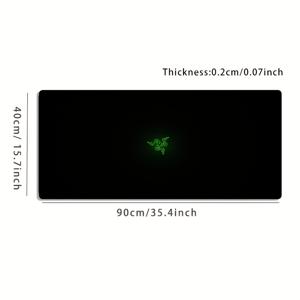 TEMU 1개 초대형 게이밍 마우스 패드 - 빛나는 벌집 뱀 디자인, 미끄럼 방지 세탁 가능 고무 베이스 - 대형 데스크 매트, 사무실 & PC 장식용, 얼룩 방지 컴퓨터 액세서리. 게이머를 위한 사려 깊은 선물 및 세련된 작업 공간 강화에 이상적인 롱 테이블패드|컴퓨터책상|장패드
