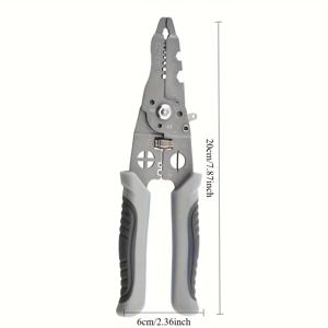 TEMU 전기공사용 헤비듀티 올인원 접이식 멀티툴 와이어 플라이어 - 와이어 스트리퍼 포함, 컴팩트 접이식 디자인, 인체공학적 핸들 & 내구성 강한 금속 - DIY, 전기 수리, 다양한 작업용 휴대용 핸드 툴
