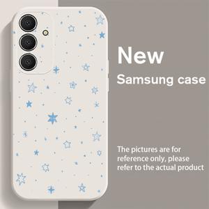 TEMU 휴대폰 케이스 - 휴대폰 케이스 - 블루 스타 폰 케이스 (삼성 갤럭시 S25, S24, S23, S22, S21, S20 및 다양한 A 시리즈 모델 포함). 커플을 위한 귀엽고 스타일리시한 보호 케이스, 11가지 다양한 휴일에 적합