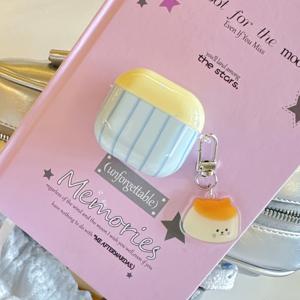 TEMU 블루 도트 이어폰 + 라운드 링 케이스, 애플 에어팟 프로 2/에어팟 4/에어팟 3/에어팟 2용 - 여성용 패셔너블 헤드셋 커버