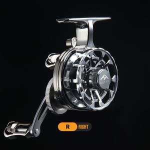 TEMU HAUT TON 메탈 마스터 아이스 피싱 릴, 더블 핸들 하이 풋 낚시 릴, 2.6:1 기어비, 경량 디자인, 최대 드랙 포스 3Kg