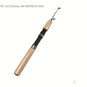 TEMU 아이스 낚시대 콤보 - 텔레스코픽 낚시대, 접이식 겨울 낚시대, 추운 날씨용 낚시대 | 인체공학적 아이스 낚시 장비, 휴대용 낚시대 세트, 송어, 월아이, 배스 낚시에 적합