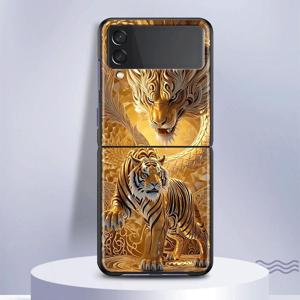 TEMU 휴대폰 케이스 - 갤럭시 Z 플립 모델 3부터 7까지 호환, 드래곤 디자인