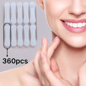 TEMU 360/300/240/180/120/60개 V형 무형 얼굴 리프트 테이프, 강력 접착력, 탄력성 우수, 무취, 통기성, 사용 간편, 코스프레 및 데일리 메이크업에 적합