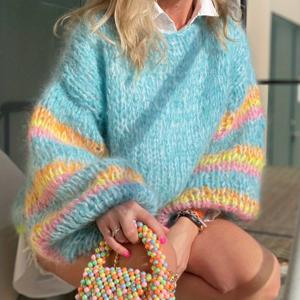 TEMU 여성을 위한 독특한 가디건이 특징인 새로운 가을/겨울 컬렉션입니다. 편안한 스타일로 디자인되었으며, 가을/겨울 시즌에 잘 어울리는 블루 라운드넥 풀오버가 포함되어 있습니다. 이 다재다능한 아이템은 완벽합니다.