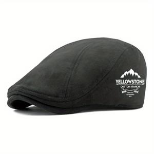 TEMU 남성용 트렌디 베레모 - 영국식 우아한 피크드 캡, 여성용 문학적 비니, 봄 스타일