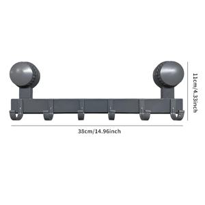 TEMU 실용적인 6구 디자인으로 드릴링이 필요 없으며 흡착판으로 벽에 부착합니다. 옷, 수건, 목욕 가운 및 작은 물품 정리를 위해 완벽하며 욕실, 침실, 화장실, 거실에 이상적입니다.