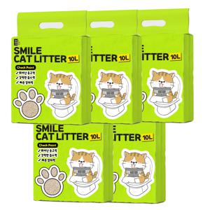 TEMU 마마쇼 고양이모래 스마일 두부모래 10L x 5개