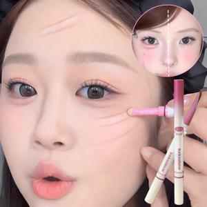 TEMU 투톤 애교살펜슬 음영 라이너 스틱 애교살 펜슬 애교살 섀도우 눈 밑 애교살 펜슬 스틱|눈썹펜슬