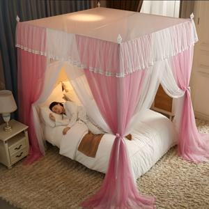 TEMU 세련된 모기장과 구운 에나멜 스테인리스 프레임 세트. 전 세계 수면 애호가를 위한 우아하고 실용적인 선택. 침실에 고급스러움과 편안함을 더하세요. 크리스마스 선물 및 할로윈 특별 할인 상품