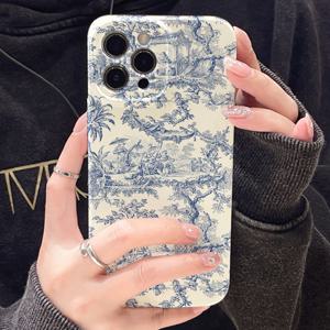 TEMU 휴대폰 케이스 - 프랑스 티 전지구적 지진 방지 하드 폰 케이스 (아이폰 11~16, PLUS, PRO, PROMAX 포함). 남녀 모두에게 적합한 보호 커버 선물