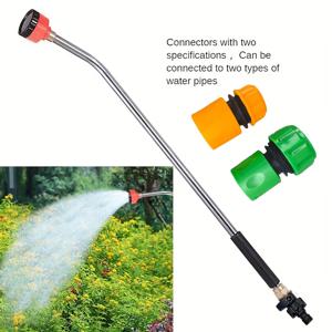 TEMU 스위치가 있는 긴 호스 분무기, 식물 및 잔디 물주기에 적합, 모종 관개, 가정용 물주기 및 꽃 및 채소 분무에 이상적