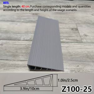 TEMU 멀티 높이 범용 청소 로봇 문턱 경사 패드, 확장형 접착 테이프 포함, 자유롭게 절단 및 접합 가능, 밀착, 방수 및 방습