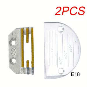 TEMU 컴퓨터 제어 록스티치 재봉틀 바늘판 2개 + E형 평면 침대 재봉틀 이빨