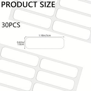 TEMU 30개 재사용 가능한 의류 라벨 스티커 세트 - 자가 접착식, 다림질 불필요, 학교, 직장, 간호, 보관, 개인 용품 라벨링 및 유니폼에 적합 - 세탁기 사용 가능