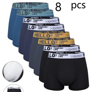 TEMU 남성용 드로즈 8매 세트, 편안하고 통기성이 좋으며 피부 친화적이고 착용하기 쉬움, 휴일 동안 행복과 평화를 빕니다, 플러스 사이즈