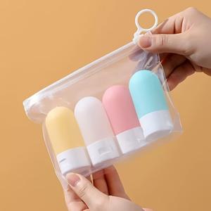 TEMU 4개 세트 여행용 분리형 병 캔디 컬러 호스 스퀴즈 샴푸 샤워젤 휴대용 빈병 화장품 로션 보관 용기