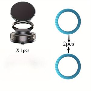 TEMU 강력한 자석 차량용 휴대폰 홀더, 차량용 N52 진공 마그네틱 휴대폰 거치대, 360° 회전형 ABS 소재, 평면 적합, 강력한 흡착력, 차량 수납함, 여행 필수품, 컴팩트 디자인, 모던 스타일의 휴대폰 받침대, Abs 내구성 소재, 안정된 고정감, 오토 휴대폰 스탠드, 매그네틱 장착식, 테크 사랑꾼을 위한|그립톡