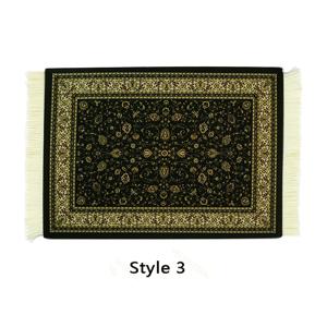 TEMU 페르시안 직조 러그 매트 스타일 카펫 패턴 컵 노트북 PC 마우스 패드 태슬 장식 홈 오피스 테이블 데코 코스터 인형 장식