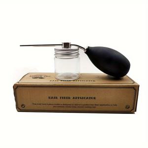 TEMU 휴대용 헤어 파이버 파우더 스프레이 병 - 리필 가능, 모든 헤어 타입용 고무 스퀴즈 컨테이너 - 필수 헤어드레싱 도구