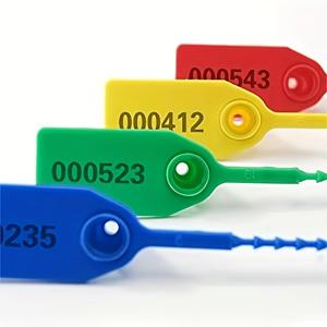 TEMU 화재 방지기용 방지 플라스틱 씰 100개입, 번호가 매겨진 케이블 타이 및 250mm(10인치) 재사용 불가 자체 잠금 태그 특징