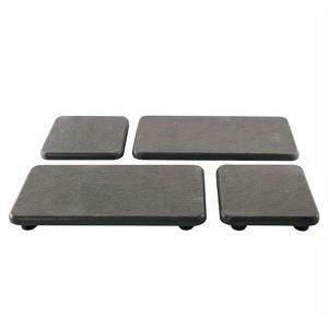 TEMU 수분 흡수용 다이아토미트 트레이 4개 세트, 다이아토미스 이스 지질질 주방 비누 받침대, 핸드 소파 홀더, 현대적인 가정에서 식물 및 세면도구를 위한 흡수성 돌