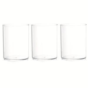 TEMU 돌대 및 플로팅 캔들용으로 디자인된 투명 아크릴 캔들 홀더 3개 세트. 웨딩 및 크리스마스 장식에 완벽하며, 센터피스용 원통형 꽃병으로 사용 가능