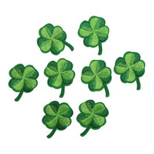 TEMU 8개 녹색 폴리에스테르 자수 열전사 비닐 패치 옷, 모자, 가방, 신발, 양말, 스카프, 장갑, 다림질, 손바느질