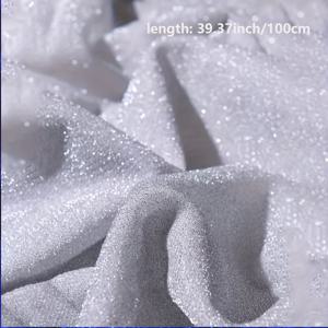 TEMU 1개 고급스러운 별빛 반짝이는 금색 및 은색 실 원단, 니트 탄성 드레이핑 소재, 직조된 금색 초반사 별빛 무대 웨딩 코스튬 원단, 방 장식 및 사진 촬영용 배경 천