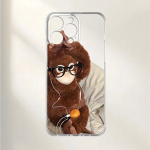 TEMU 오랑우탄을 그린 UV 프린트 폰 케이스, 360도 보호 기능, 아이폰 모델 11부터 16 프로 맥스, XR, X/XS, 7, 8 플러스, SE, 미니와 호환, 독특하고 창의적인 디자인을 보여줍니다.