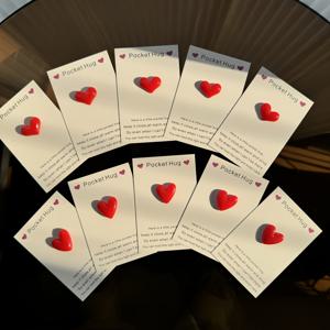 TEMU 10개 세트 사랑 포켓 허그 카드, 감정과 지지 표현을 위한 카드, 생일 선물 카드, 가족, 친한 친구, 동료를 위한 업라이프팅 선물, 감사 카드, 생일 선물, 추수감사절 인사말