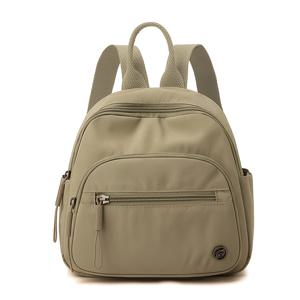 TEMU 킹앤트 여성용 대용량 나일론 백팩 - 솔리드 컬러 북백, 조절 가능한 스트랩, 지퍼 클로저 핸드백, 여행 및 대학생용