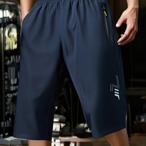 TEMU 남성 여름 반바지, 통기성 및 흡습성, 루즈핏, 단색, 속건성, 얇고 트렌디한 스타일, 땀 흡수|남성반바지