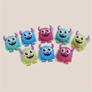 TEMU 8개입 헤어볼 몬스터 실리콘 비즈 세트 - 공예 주얼리 만들기, 실리콘 포컬 비즈, 우정 팔찌, 펜 장식 DIY 용품, 대량 선물용