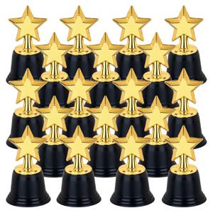 TEMU 18개 미니 골든 스타 트로피 - 할로윈 파티 선물, 굿백, 수상 및 스포츠 대회용