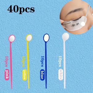 TEMU 40개 일회용 속눈썹 및 구강 거울, 휴대용 플라스틱 유리 메이크업 거울, 속눈썹 연장, 내부 치아 관리 및 애완동물 구강 검사에 적합. 애완동물용 휴대용 치아 검사 거울