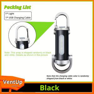 TEMU 1개 다기능 충전식 키체인 손전등, 미니 포켓 LED 라이트, 빨간색과 파란색 경고등이 있는 7가지 조명 모드, 일상 조명 및 야간 산책, 하이킹에 적합|후레쉬